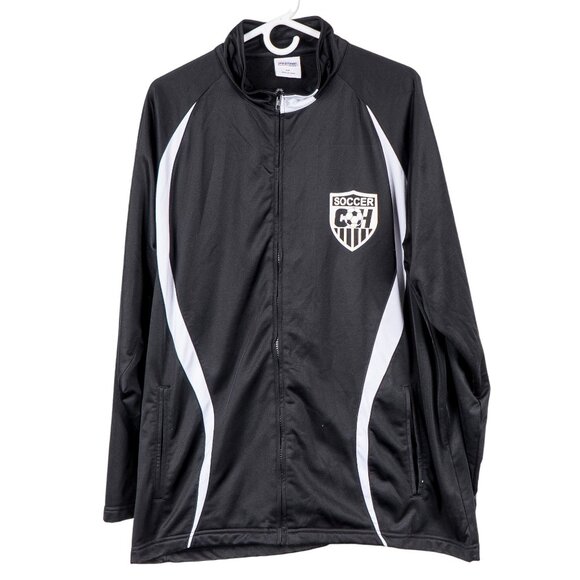 Protime Sports Other - Soccer C H Track Jacket XL Mens Black White Zipper Pockets Athletic ProTime